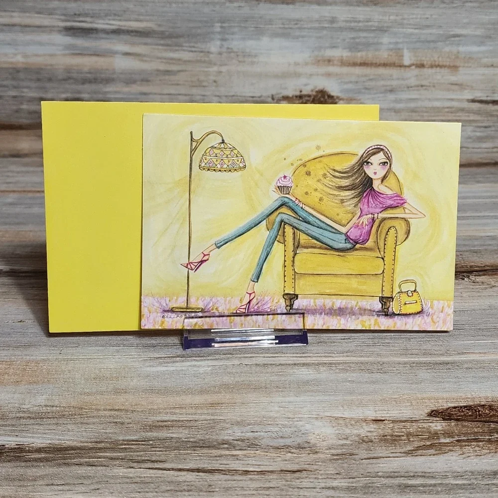 VHTF Bella Pilar Artist Designed Cards Set Of 4 Blank Cards And Envelopes